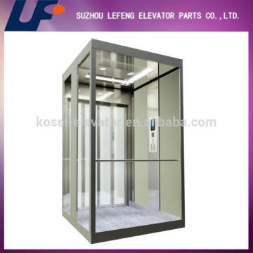 Elevador de vidro de tração, elevador panorâmico, elevadores residenciais